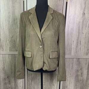 Sincerely Jules faux suede blazer women's M